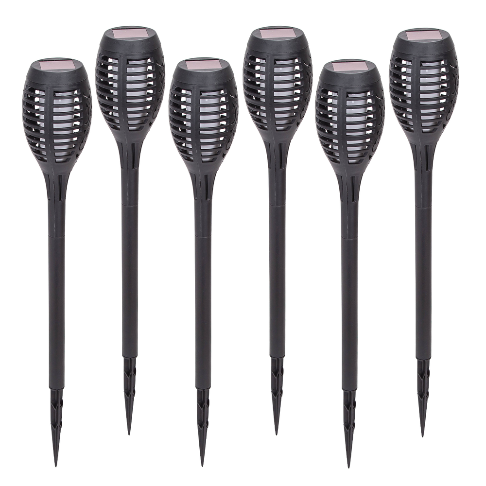 Sort Aigostar Solcelle Led Flamme Fakkel Spyd H50 Ip44 - Aigostar Opladere  - 5740031805681