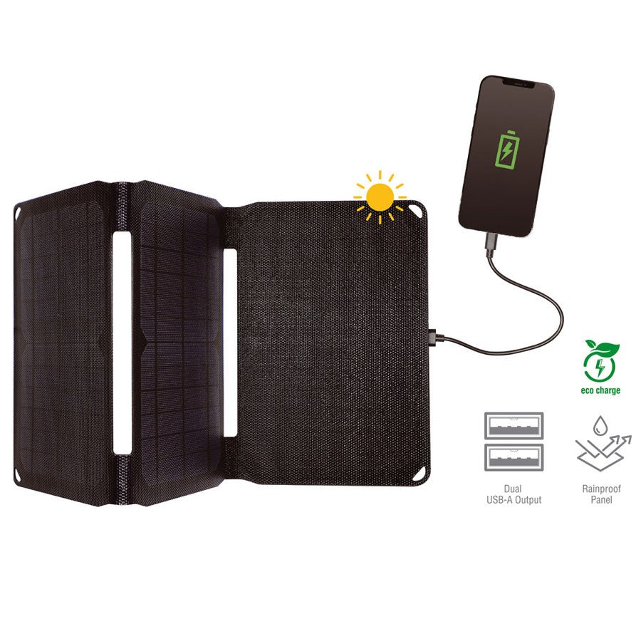 Sort 4smarts Voltsolar 20w Usb Solcellepanel Ipx4 Vandtæt - 4smarts Opladere  - 4250774956836