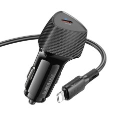 Borofone Bz31b Pd30w Biloplader Sæt Ampx2013 Type Til Pin Kabel - Borofone Opladere  - 6922302892736