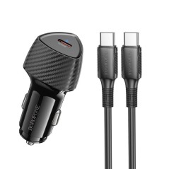 Borofone Bz31b Pd30w Biloplader Sæt Ampx2013 Type Til Type Kabel - Borofone Opladere  - 6922304007000