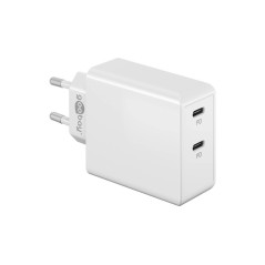 Hvid Goobay Dual Usb Hurtigoplader 36w - Goobay Opladere  - 4040849617584
